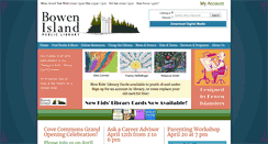 Desktop Screenshot of bowenlibrary.ca